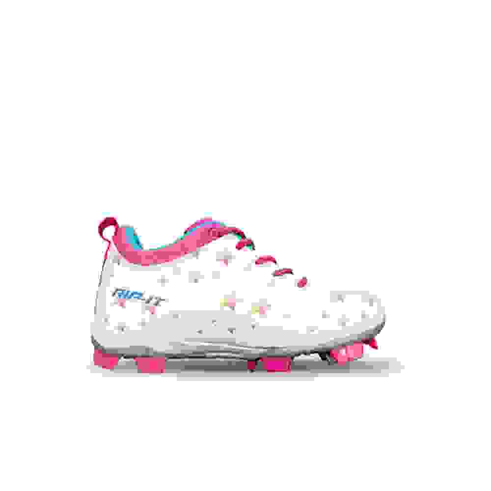 RIP-IT Starlight Preschool Girls' "White/Multi" Softball Cleat